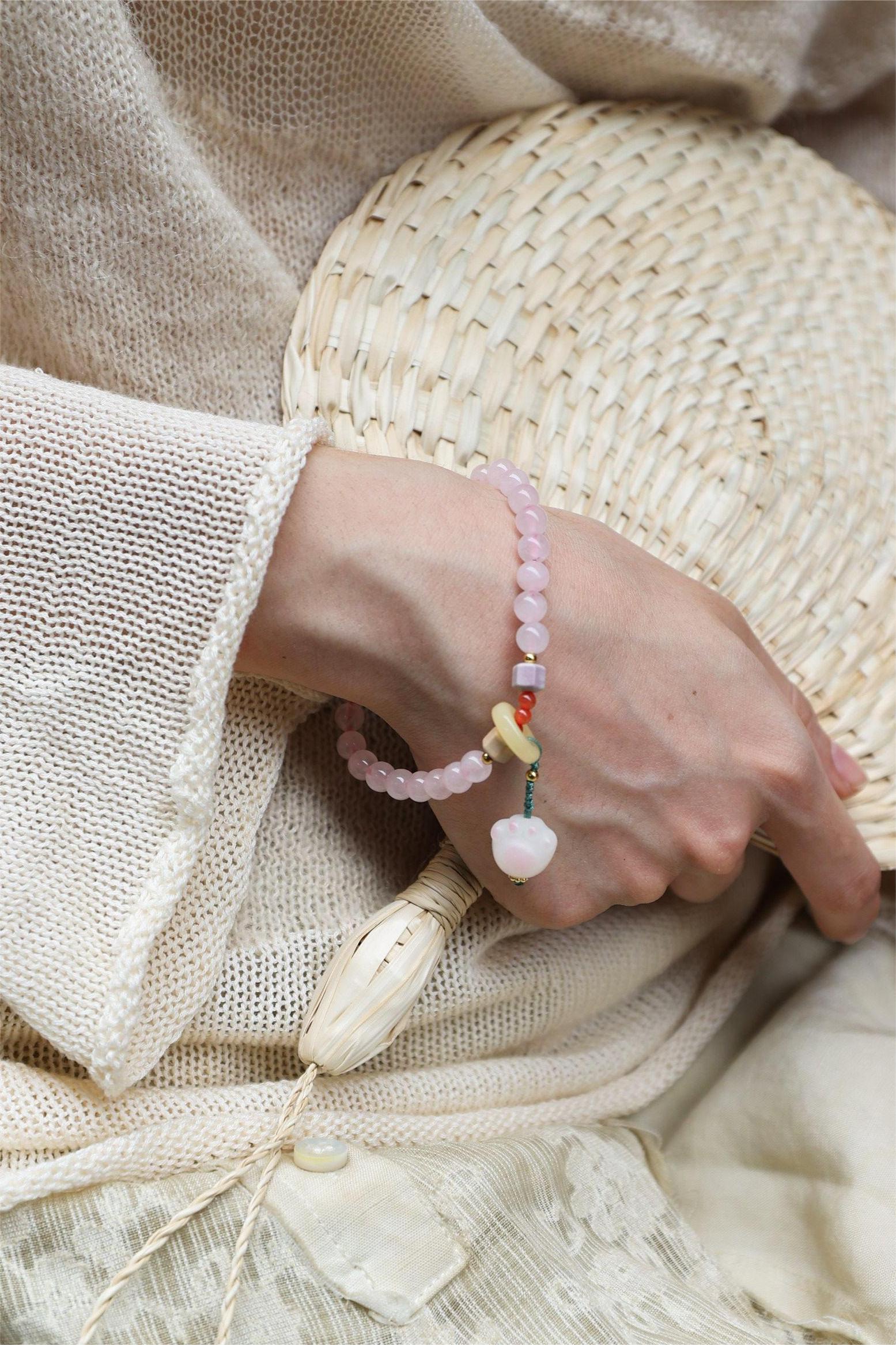 Agate & Bodhi Seed Bracelet