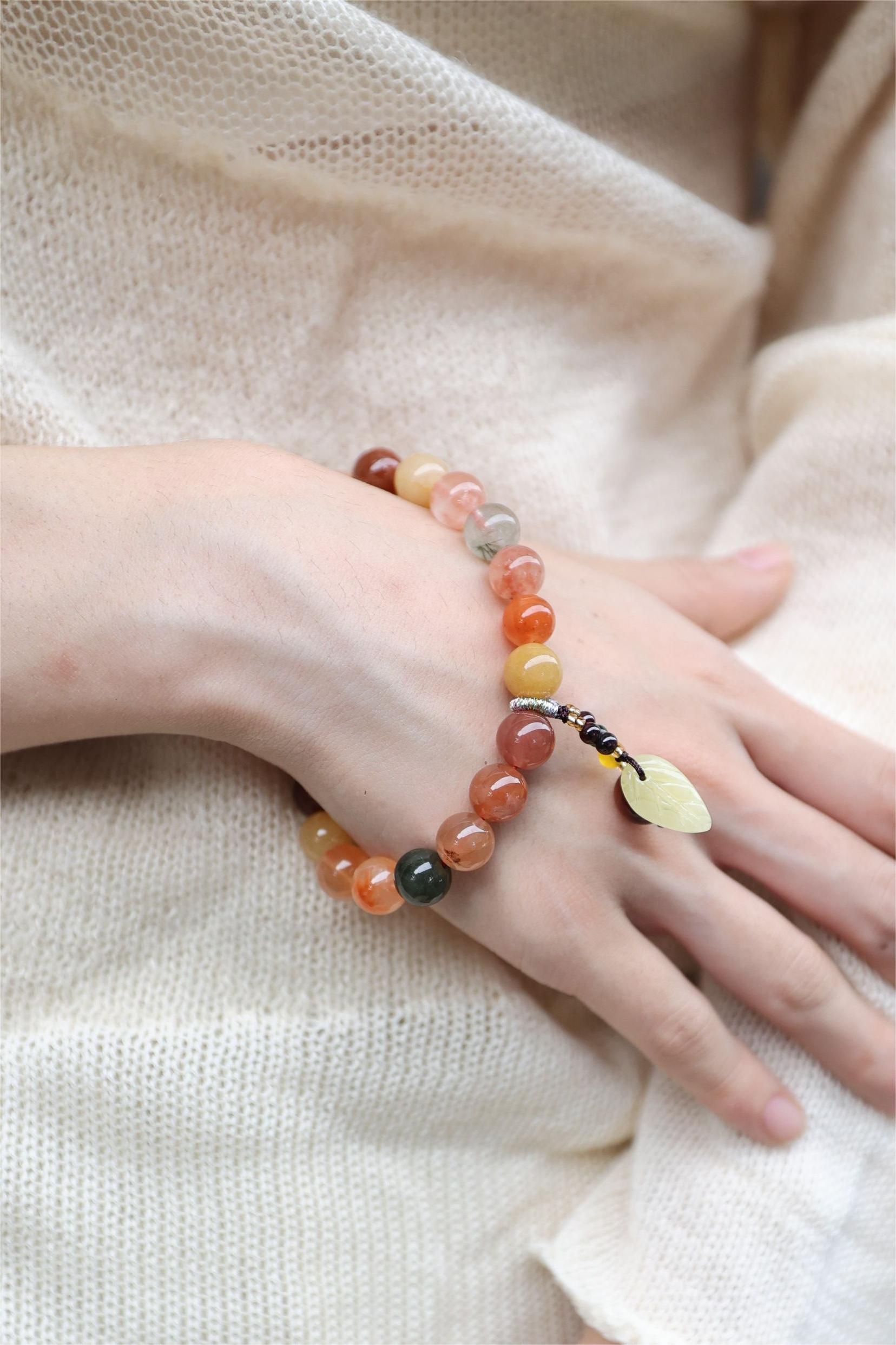 Multicolor Gemstone Elastic Bracelet