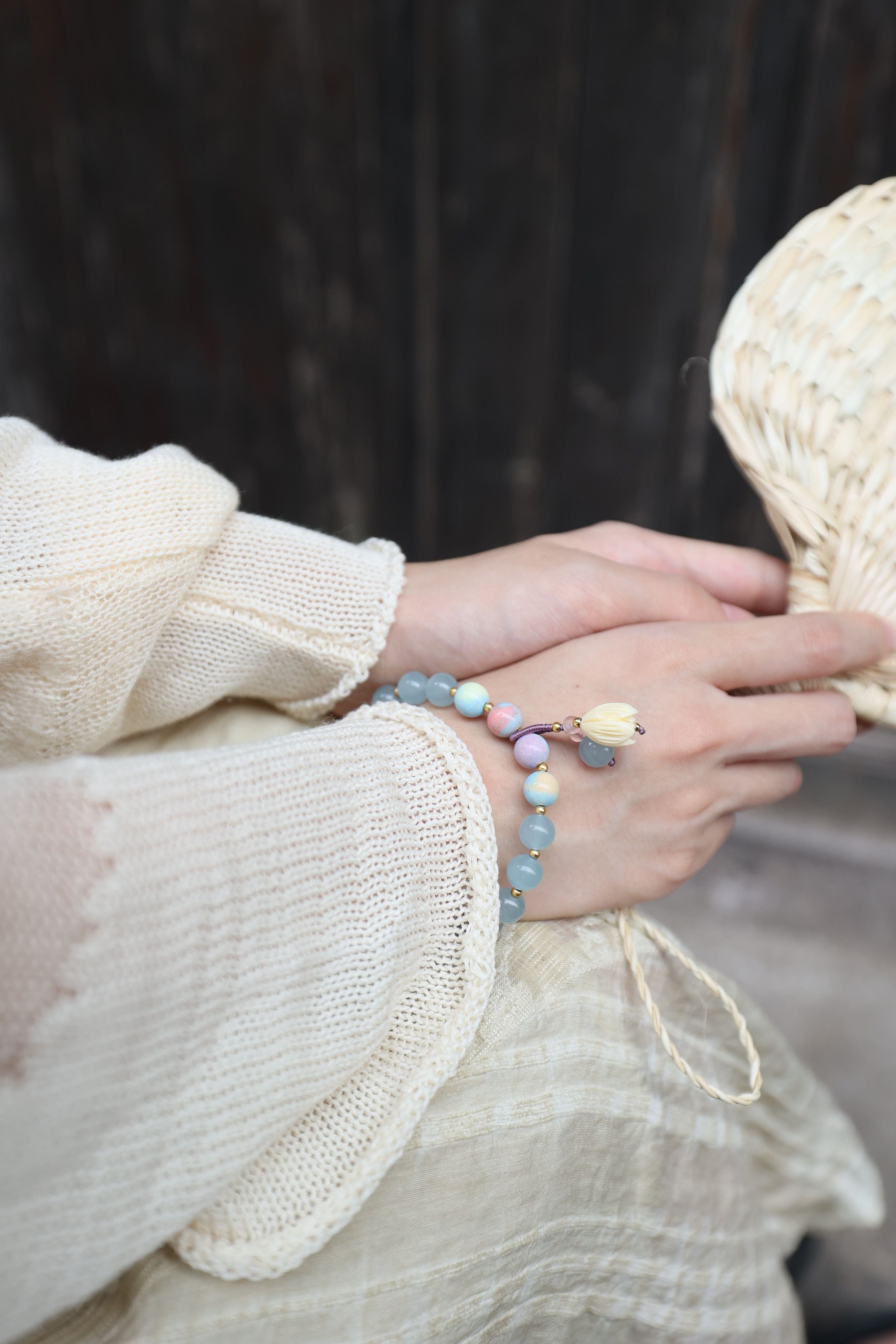 Enhanced Aquamarine Bracelet