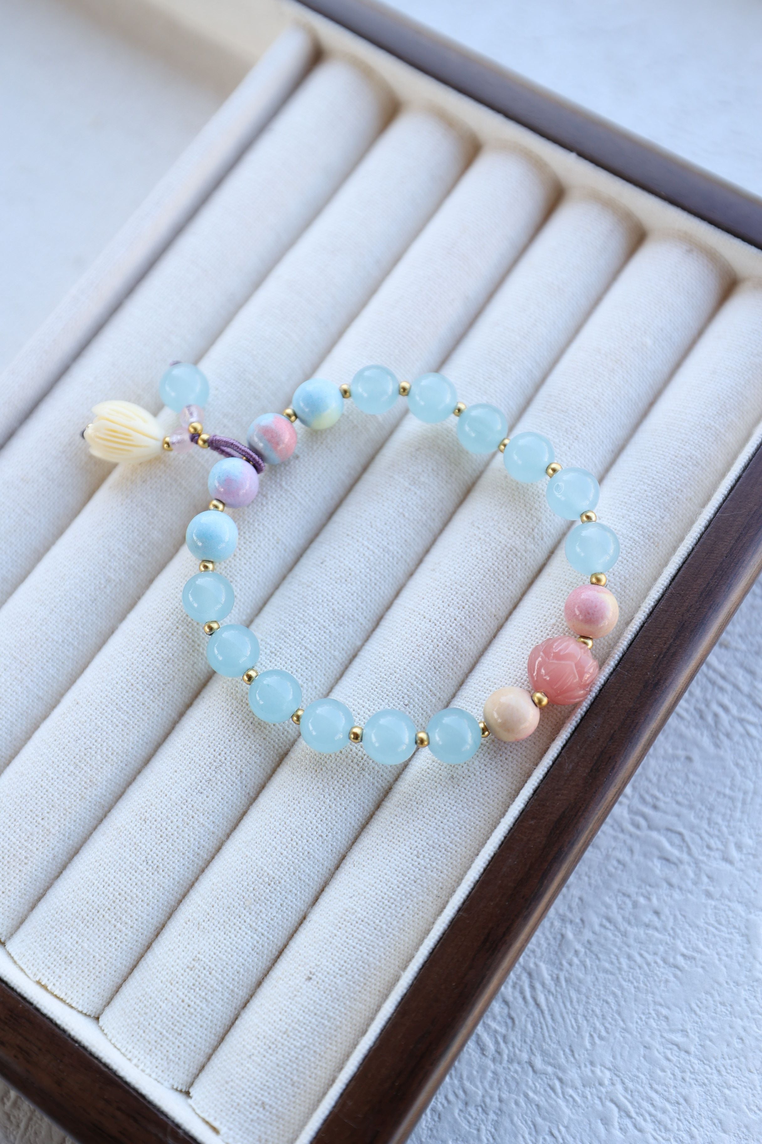 Enhanced Aquamarine Bracelet