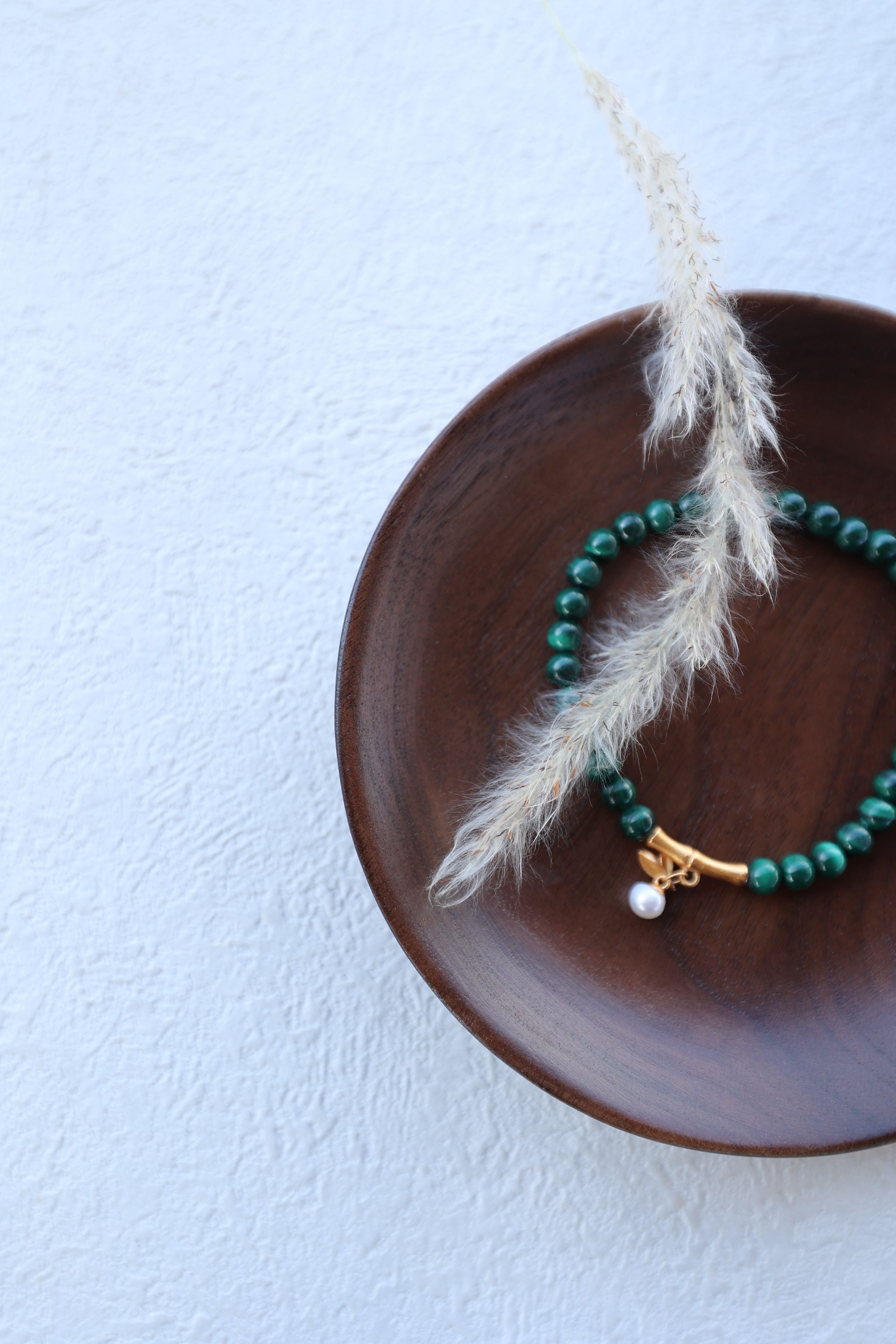 Malachite Elastic Bracelet,