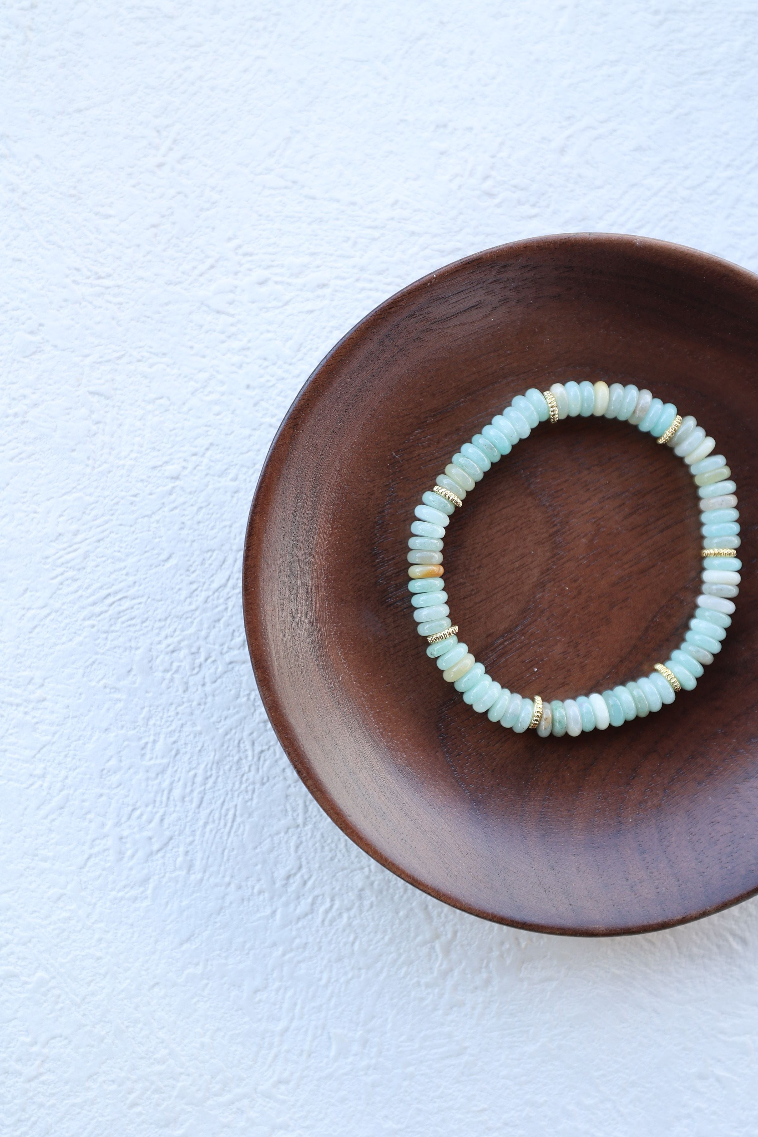 Amazonian Serenity: Amazonite River Stone Bracelet